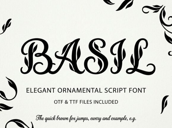 Basil: A Commanding Display Font for Bold Visuals