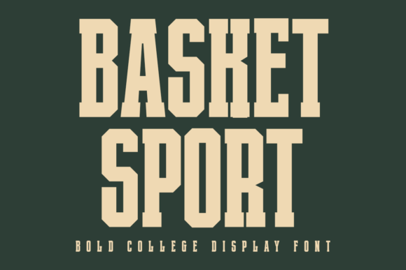 Basket Sport: Capturing Athletic Spirit in Typography