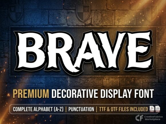 Brave: A Font That Commands Attention