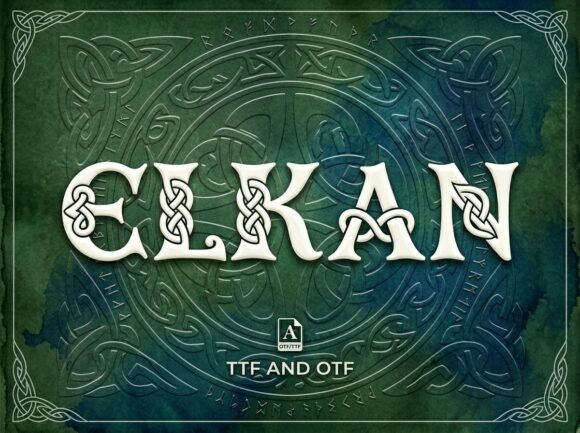 Elkan: A Decorative Display Font for Bold Visual Statements