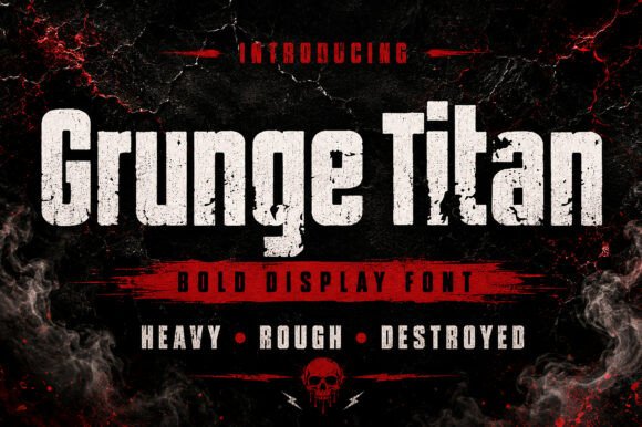 Grunge Titan: The Display Font for Unyielding Visual Impact