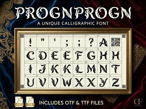 Progn: A Decorative Display Font for Bold Visual Statements