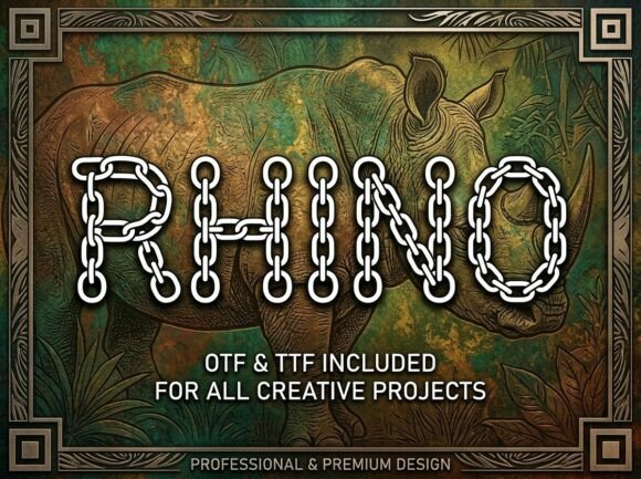 Rhino: The Display Font for Bold, Artistic Projects