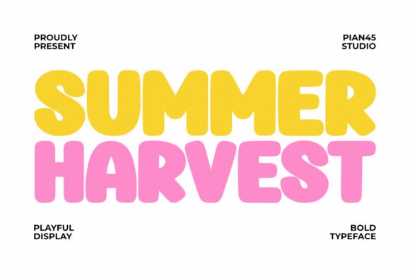 Summer Harvest: A Typeface That Radiates Warmth and Energy