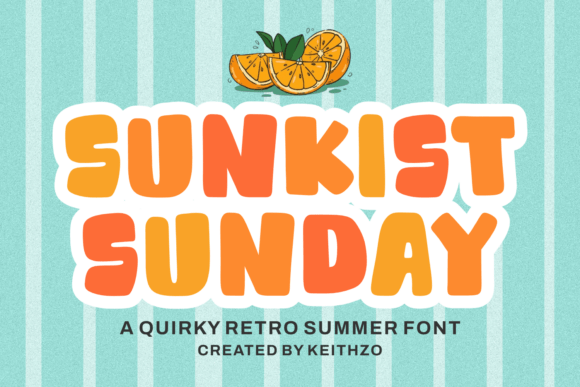 Sunkist Summer: A Retro Font That Brings Sunshine to Your Designs