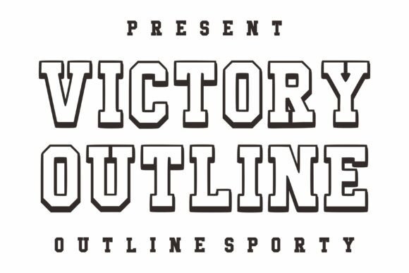 Victory Outline: A Bold Typeface for Athletic Branding